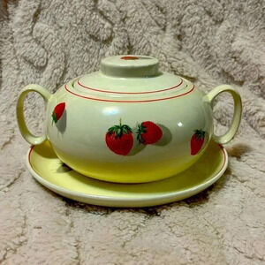 Vintage Cavitt Shaw shortcake sugar bowl